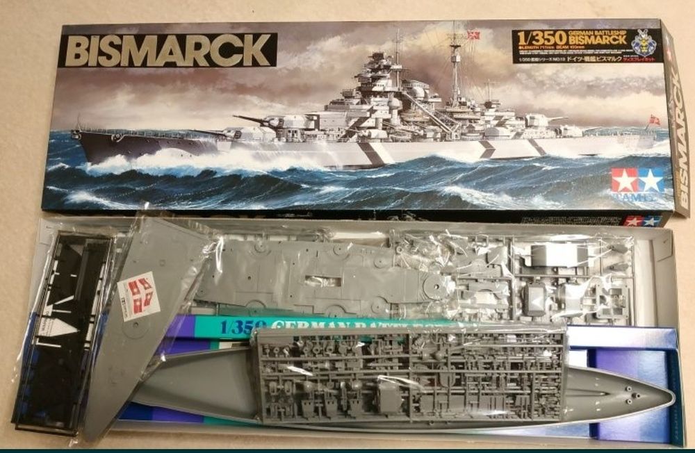 Сборная модель линкора Бисмарк (Tamiya, 1/350)