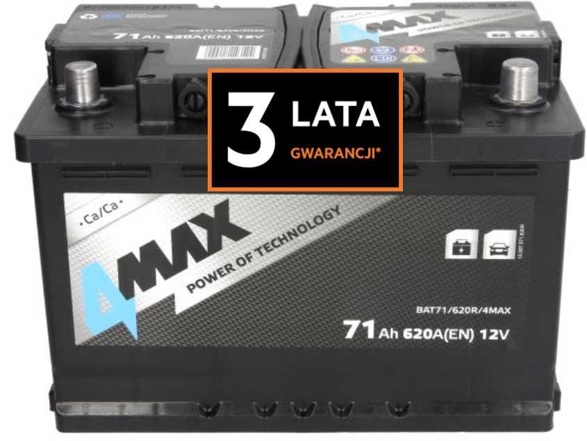 Akumulator JENOX 4MAX 12v 71ah 620a P+ Radom, 3 lata gw. WYSYŁKA free