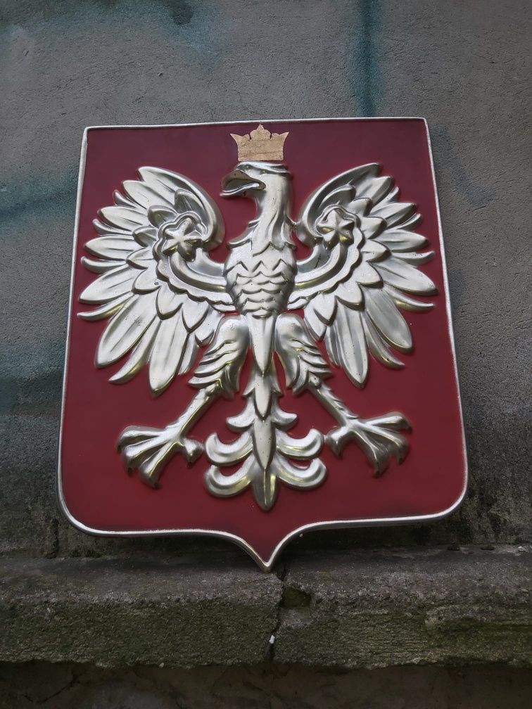 ‼️ Duże Godło Polskie ‼️ PRL orzeł flaga