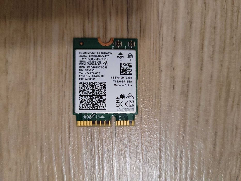 Модуль Intel Wi-Fi 6 AX201 (AX201NGW)