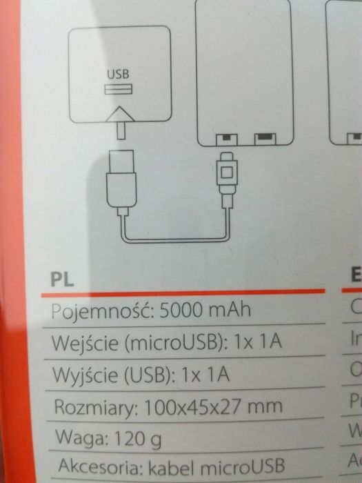 Powerbank Manta 5000 mAh