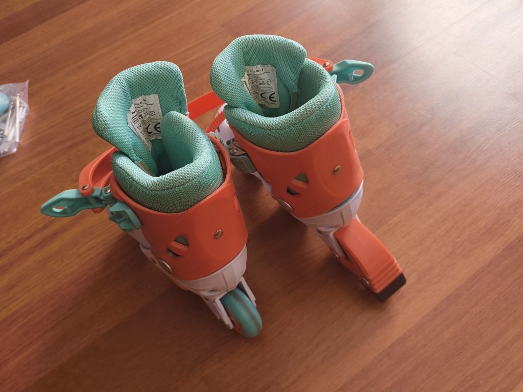 Patins de criança de tamanho ajustável