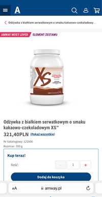 Odzywka bialkowa bialko xs amway protein