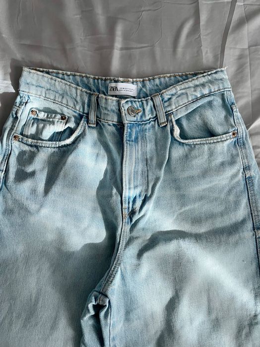 Джинси Zara Mom голубі балунс