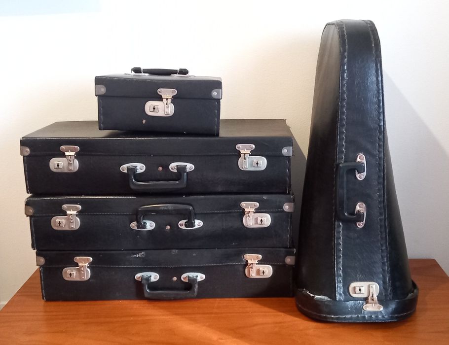 Saxofone Alto antigo com mala de transporte vintage