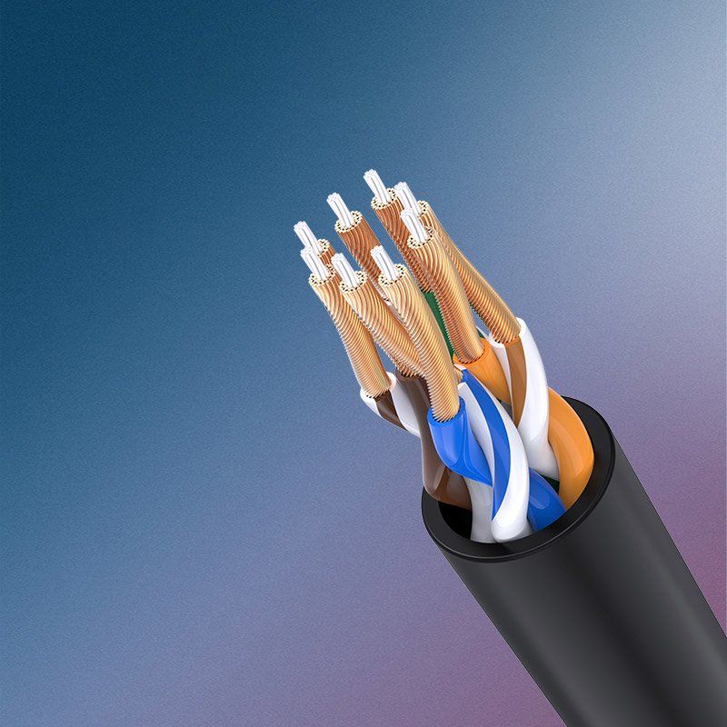 patchcord kabel przewód sieciowy ethernet rj45 cat 6a utp 1000mbps 3m
