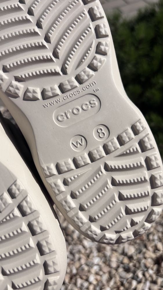 Baya platform clog крокси crocs женские жіночі бежеві