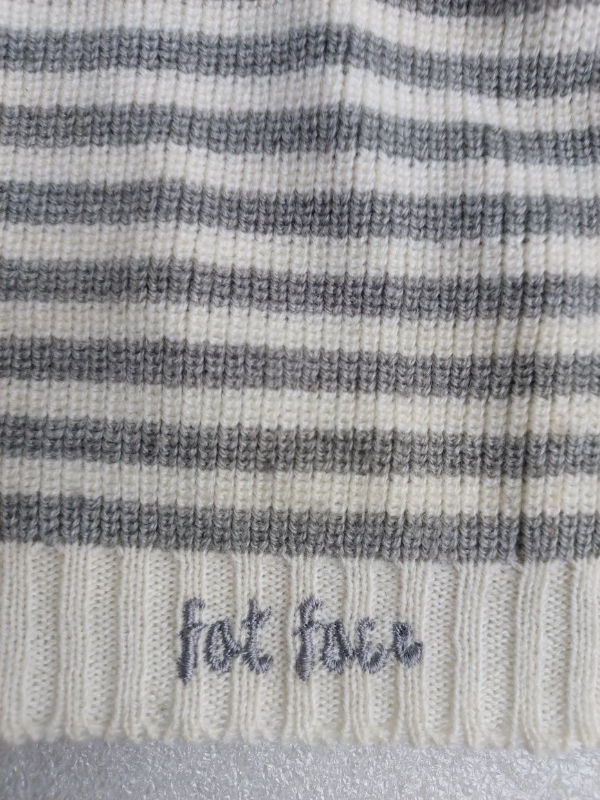 Czapka FAT FACE-cienka dzianina 48 cm–logo-jak nowa