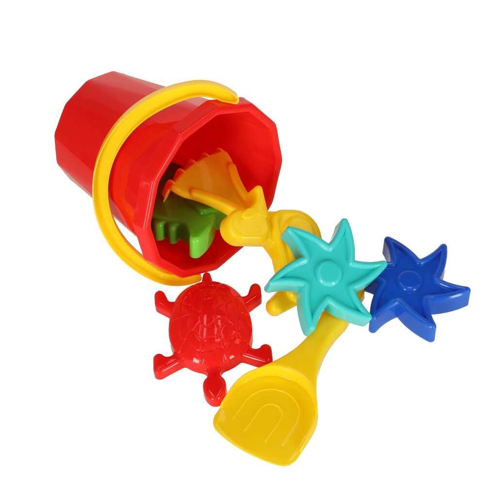 Zabawki do piaskownicy wiaderko łopatka grabki foremki 9 elementów