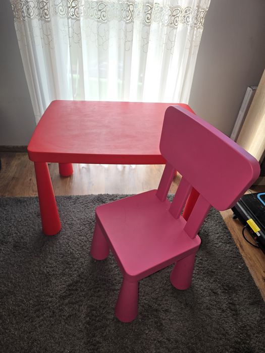 Stół i krzesło IKEA Mamut Stolik