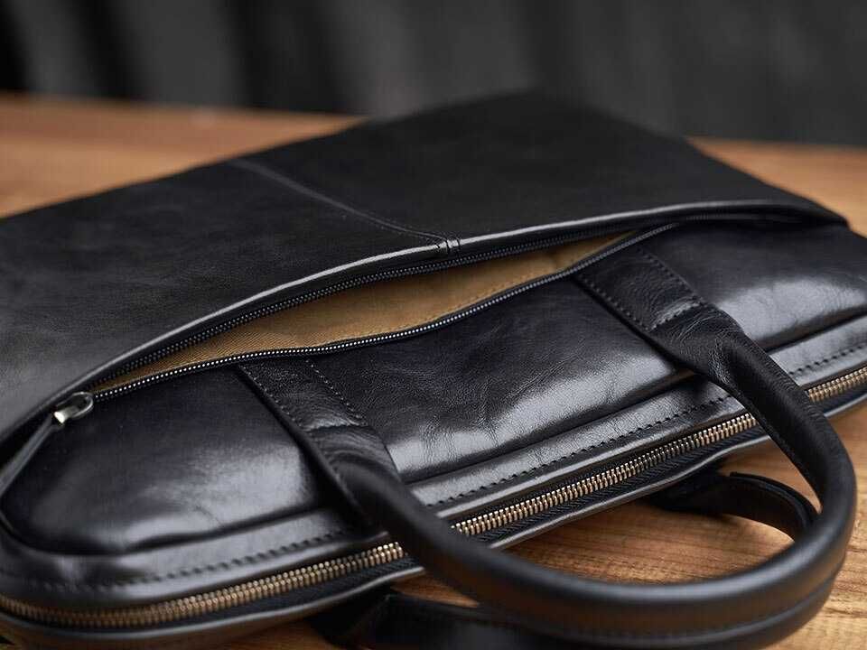 Елегантний чоловічий портфель ZRCX Genuine Leather