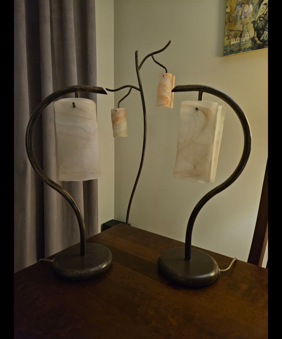 Zestaw 3 lamp: wolnostojąca i dwie lampki nocne