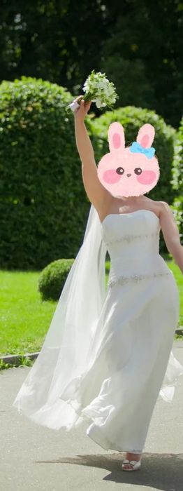 Весільна сукня,свадебное платье,шифонове плаття з корсетом