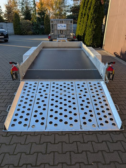 Wynajem przyczepki pod koparkę, walec, podnośnik