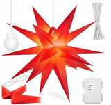 Figura świetlna KESSER Gwiazda Podświetlana LED 3D 35 cm z Timerem