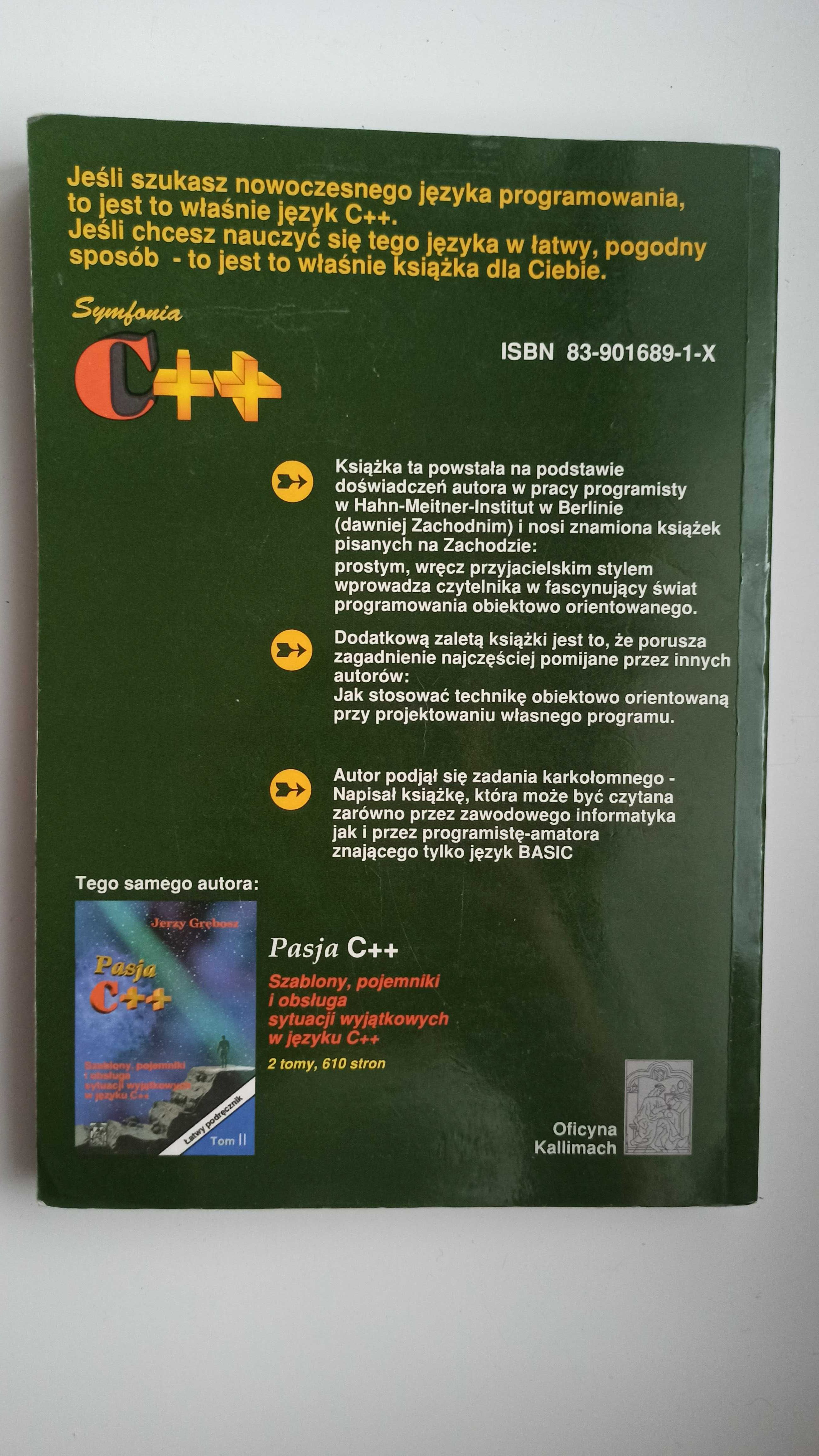Symfonia C++  tom I, Jerzy Grębosz