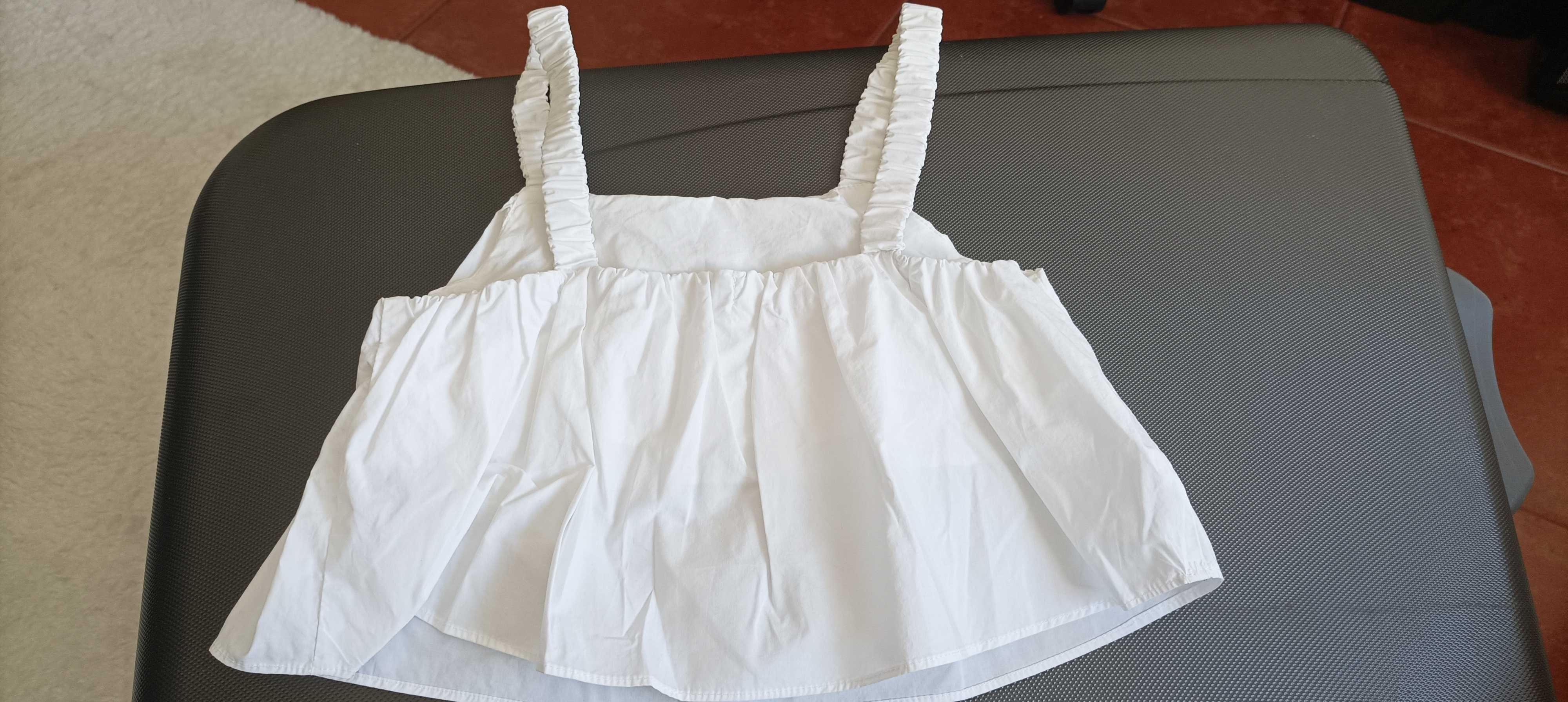 Blusa curta de alças para menina em muito bom estado TAM 11/12 anos