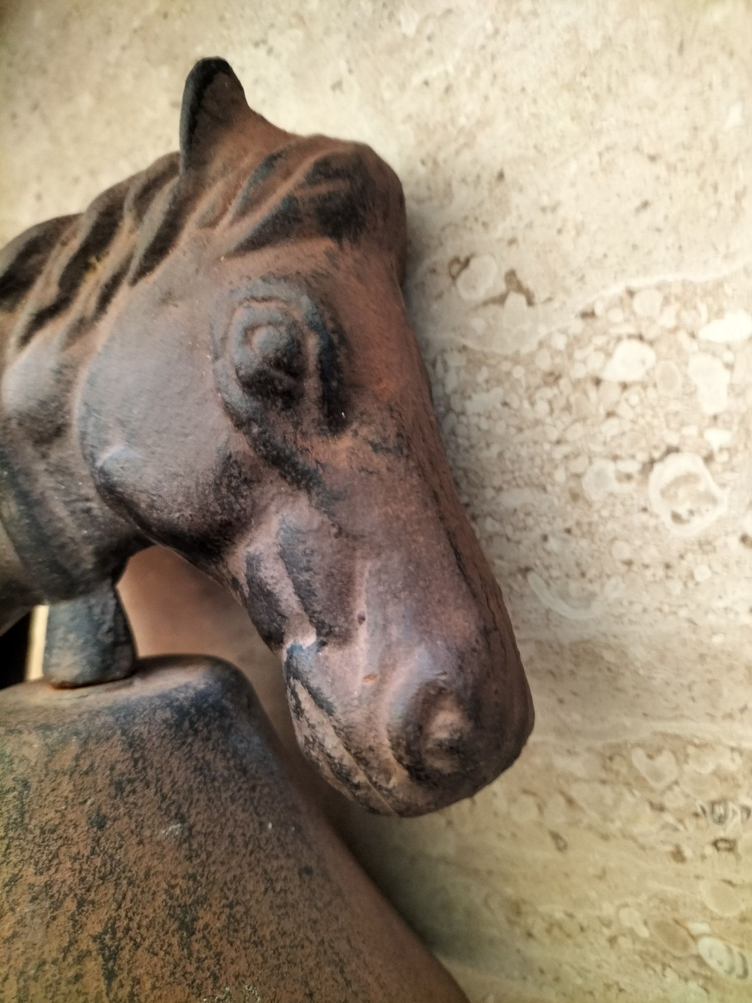 Głowa konia żeliwny dzwonek