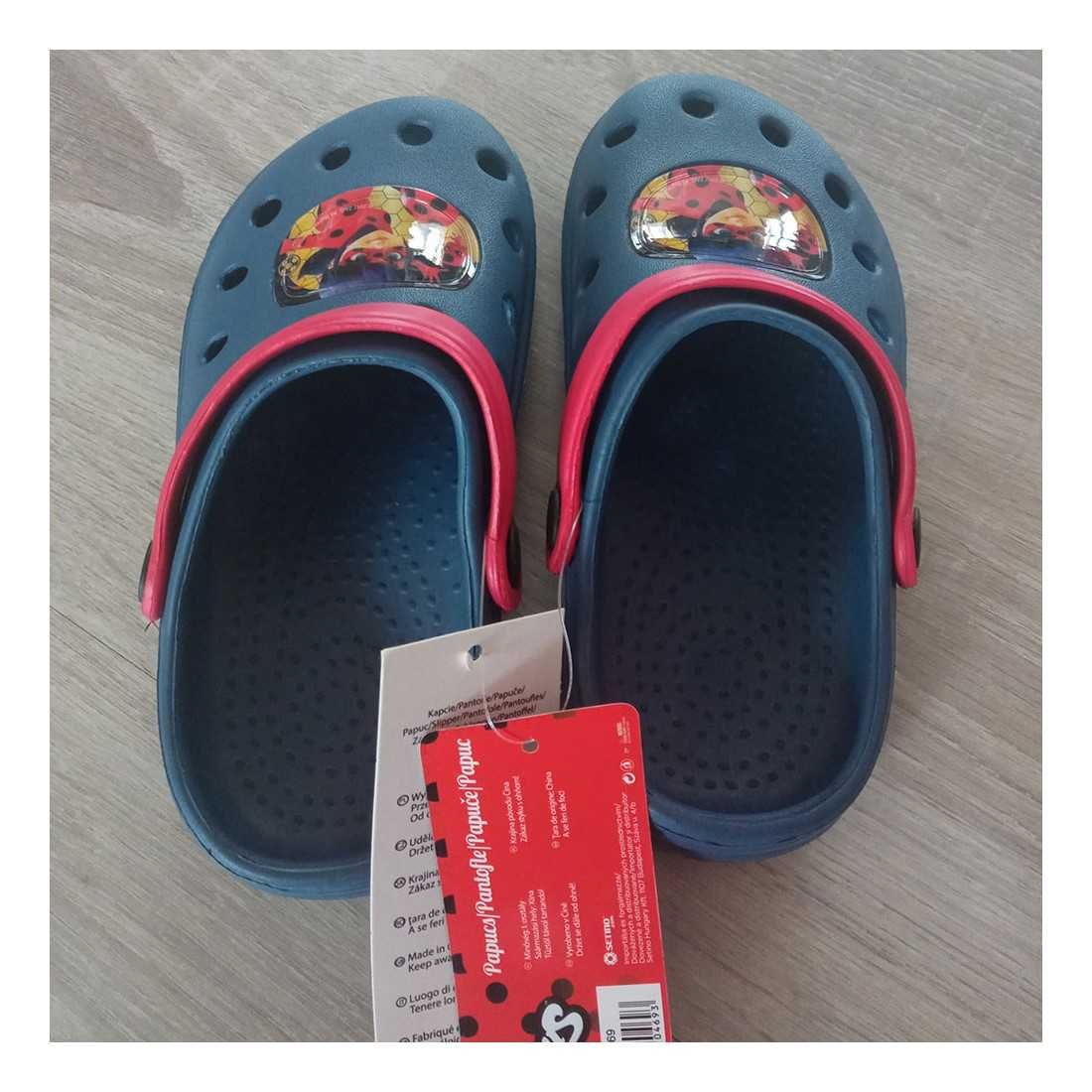 Buty typu crocs Miraculum Biedronka i Czarny Kot 31/32