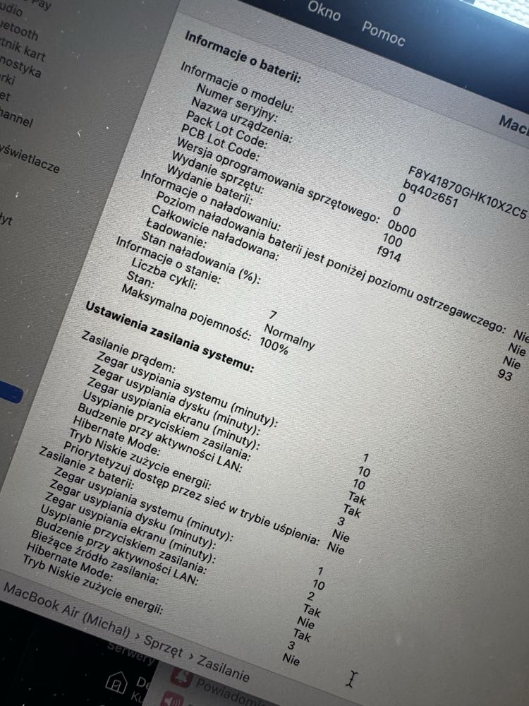 Laptop MacBook AIR M2 8gb/256gb idealny na gwarancji