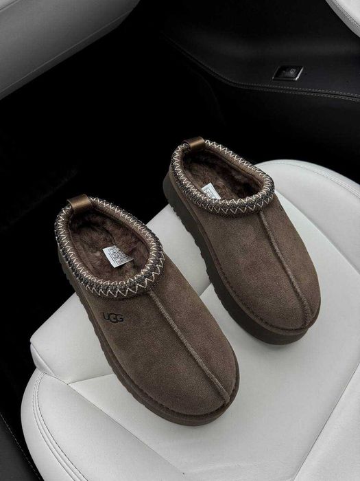 Женские тапочки UGG Tasman Platform 36-41 Натур Овчина! Хит Зимы! Топ