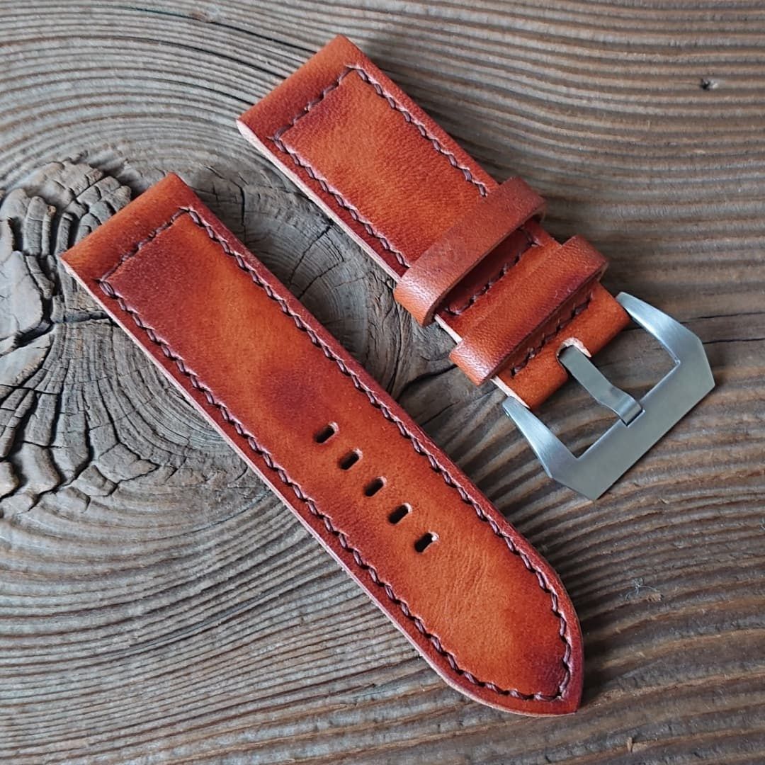 Pasek do zegarka Panerai 26 mm handmade skóra ręcznie robiony