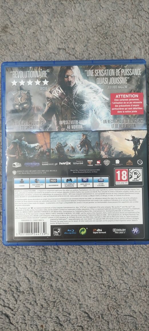 Śródziemie Cień Mordoru GOTY PS4