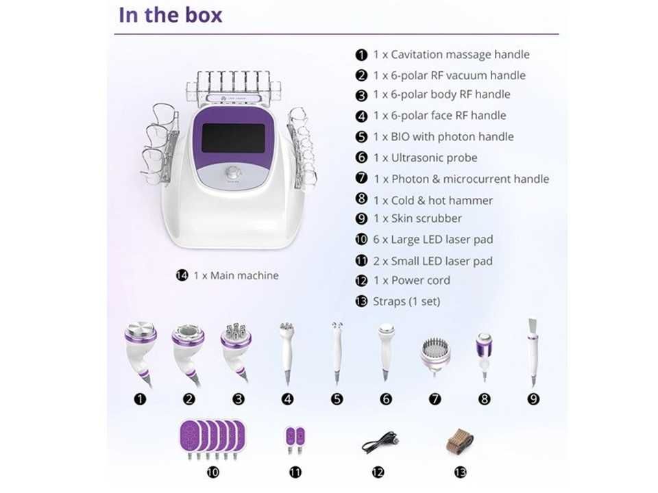 Máquina Lipo Laser+Cavitação+RFrequencia Aristorm 10 in1 Modelo 2024