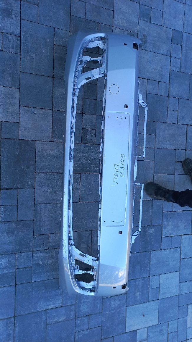Vw golf vi 6 zderzak przód przedni  spryski czujniki srebrny la7w