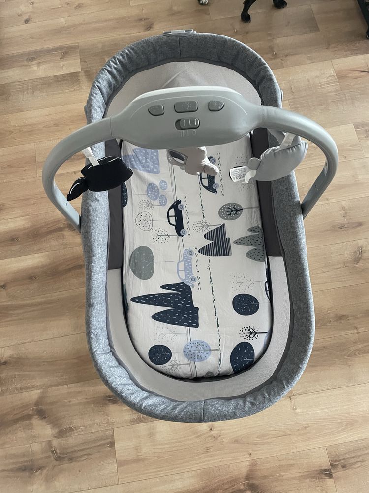 Chicco, Baby Hug 4in1 Air, kołyska, leżaczek, krzesełko, Titanium