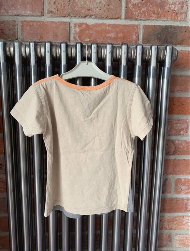 Komplet na lato bawełniany chłopięcy Zestaw T- shirt i Szorty 122-128