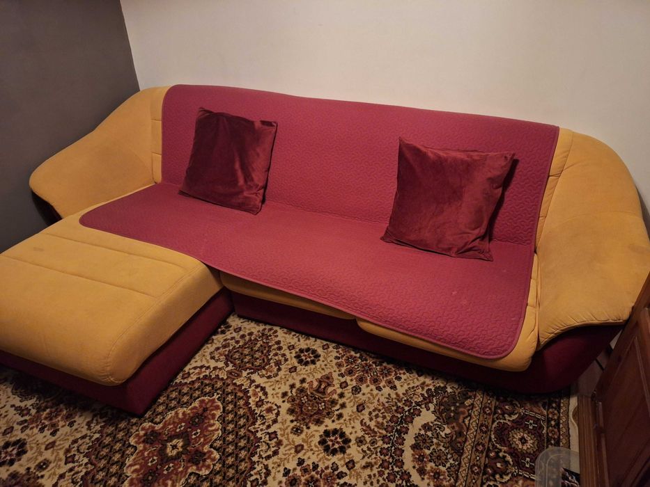 Sofá vintage com chaiselongue