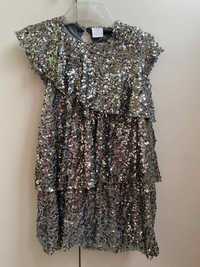 Платье с пайетками Zara 140