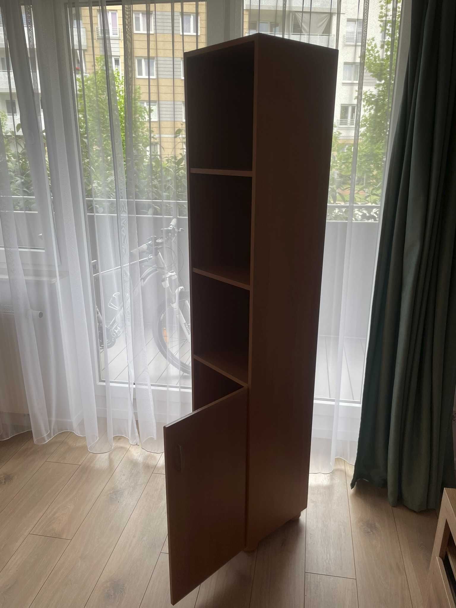 Regał słupek wąski z szafką olcha Wrocław
