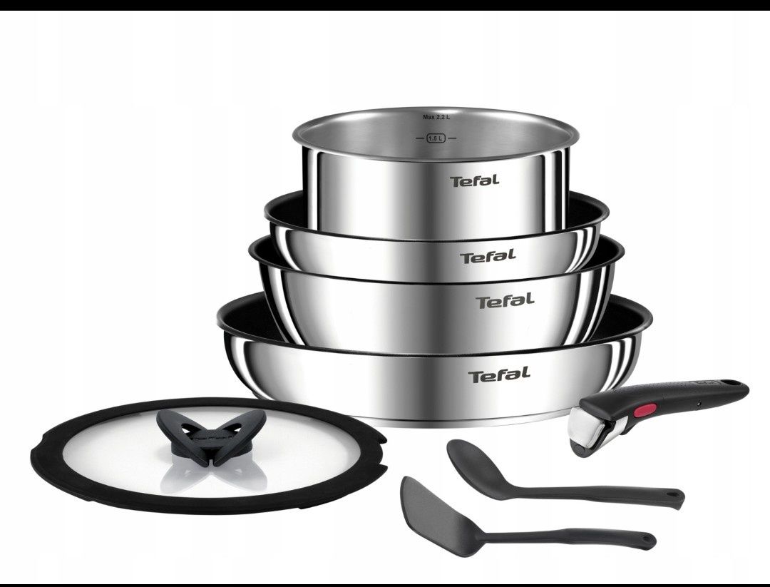 Zestaw patelni i garnków TEFAL INGENIO EMOTION - 8 elementów indukcja