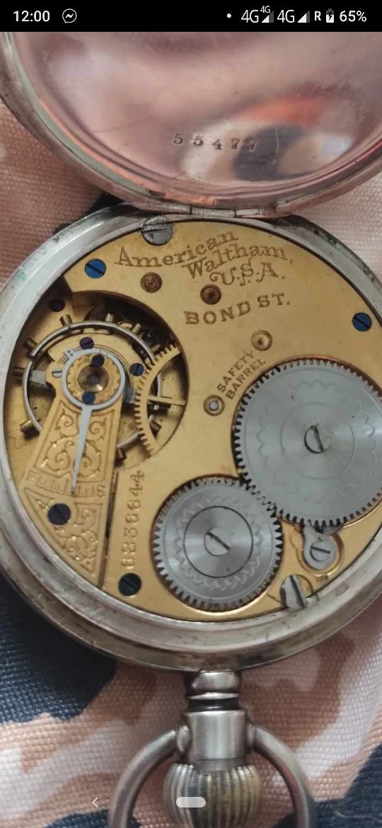 Zegarek kieszonkowy amerikan waltham watch