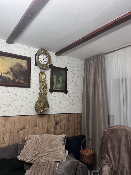 Bardzo stary Zegar francuski wiszacy Fouilleul kompletny