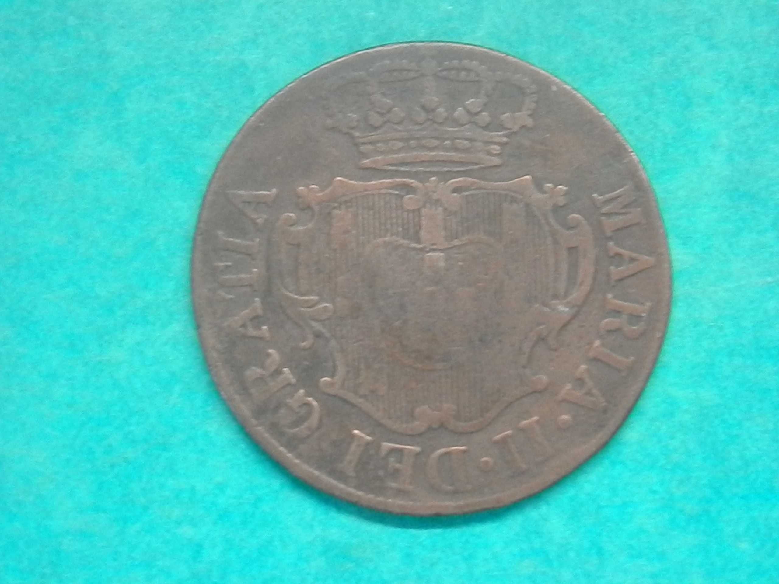 782 - Maria II: X réis 1830 cobre, por 15,00