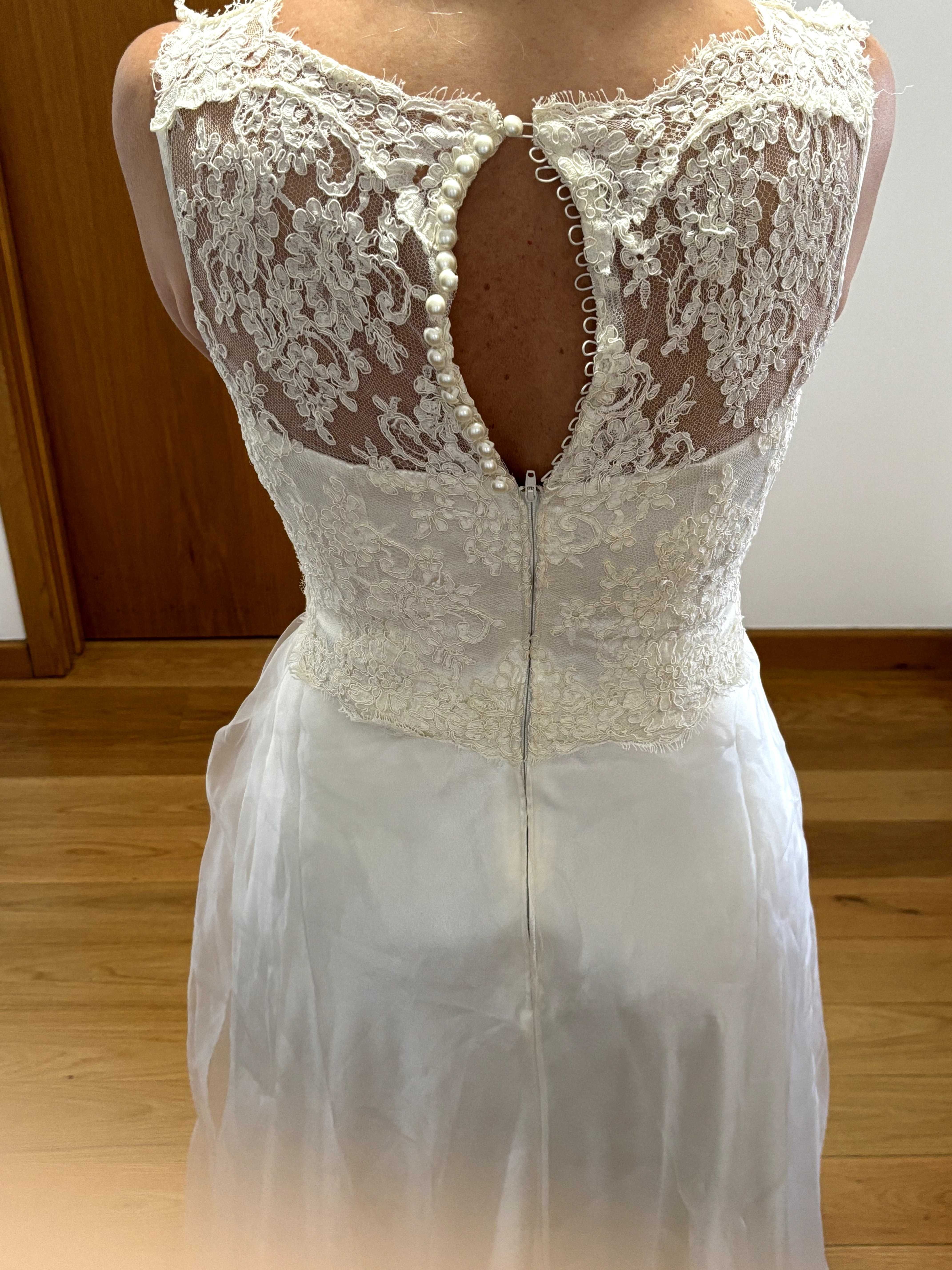 Vestido de noiva novo alta costura Made in Italy