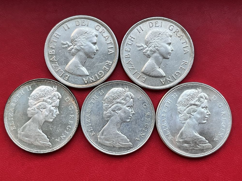 Срібні долари Канада 1958 - 1967