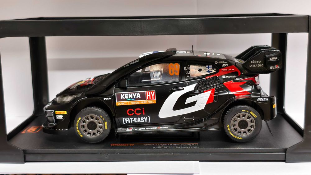 Ixo 1:18 Toyota Yaris Rally1 Rovanpera Vencedor Rali Safari 2024