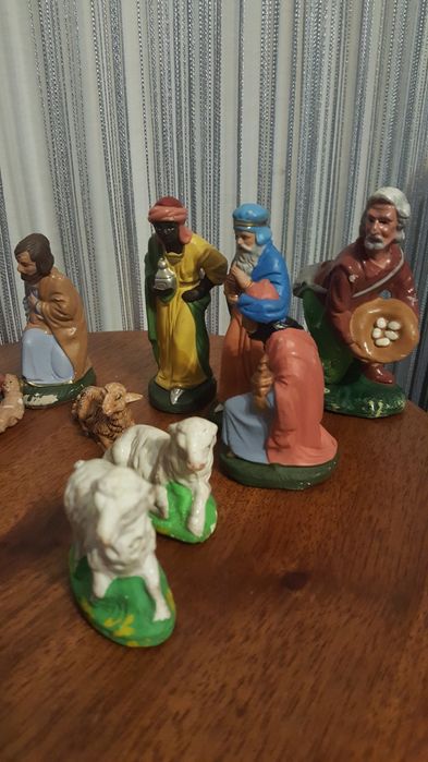 Szopka stare gipsowe figurki do szopki