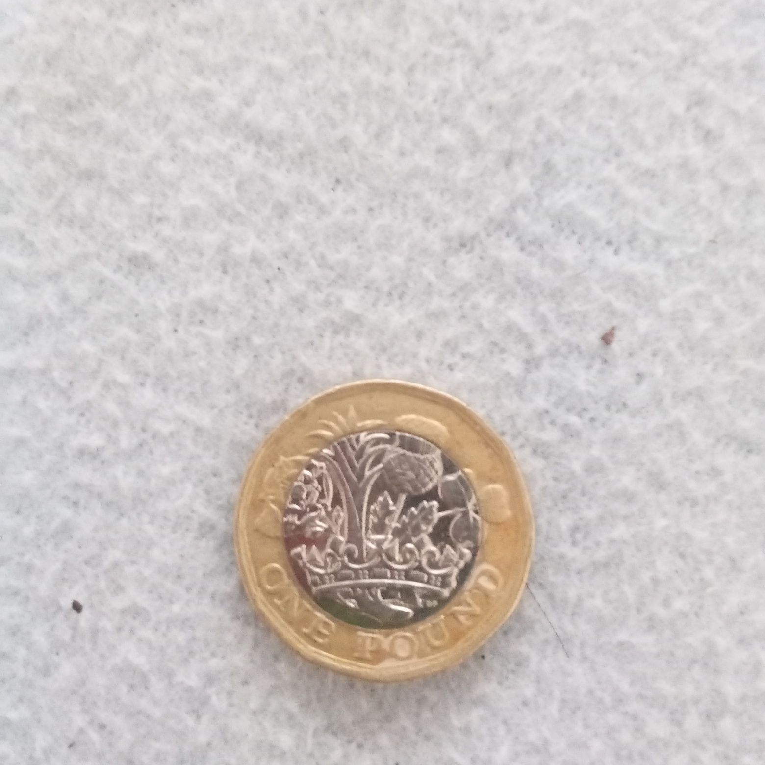 Moeda Isabel segunda One pound ano 2016