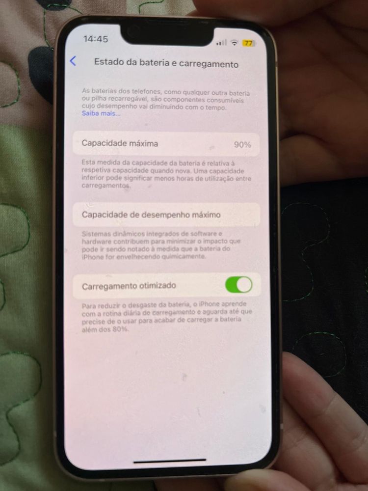 iphone 13 mini bateria 90%