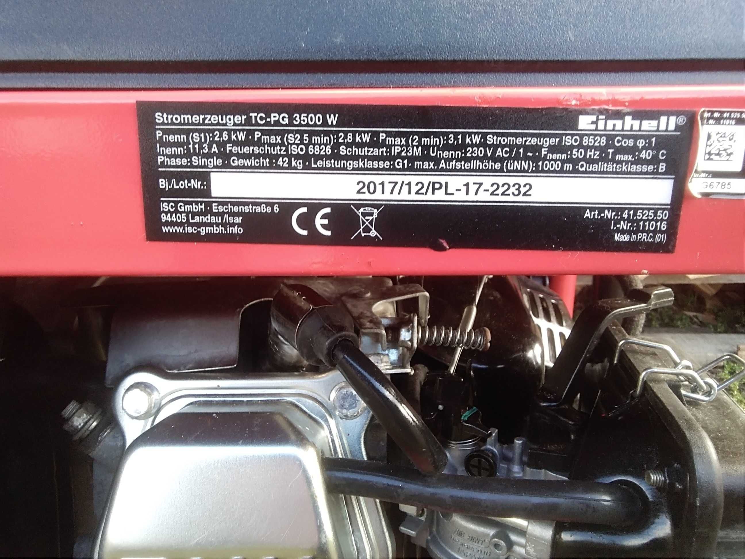 Agregat prądotwórczy Einhell 3,5 KW