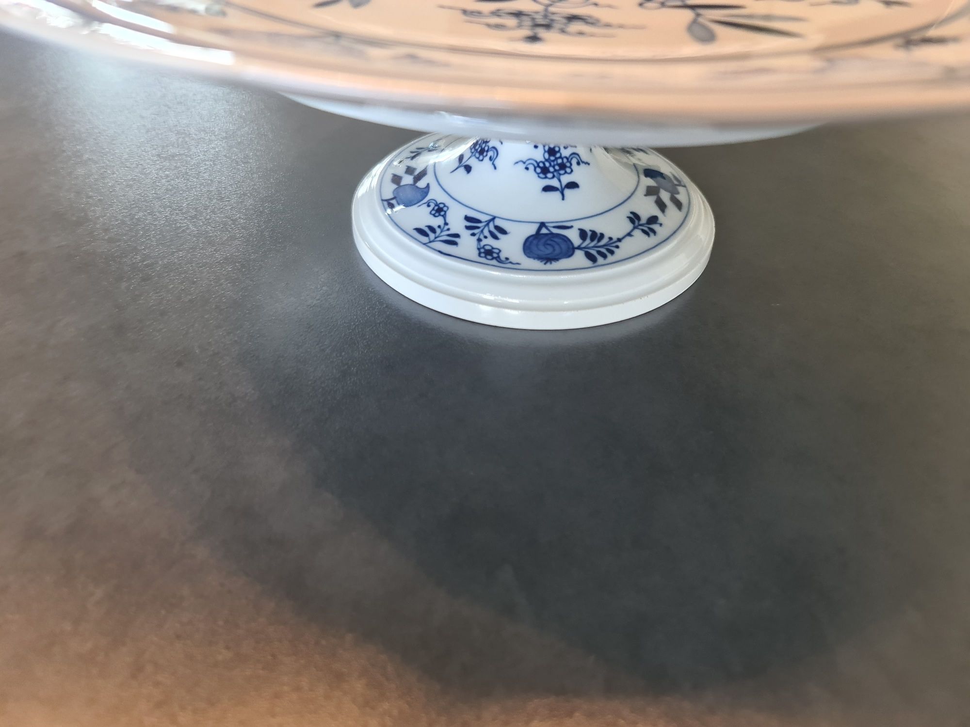 Patera na ciasto, porcelana miśnia