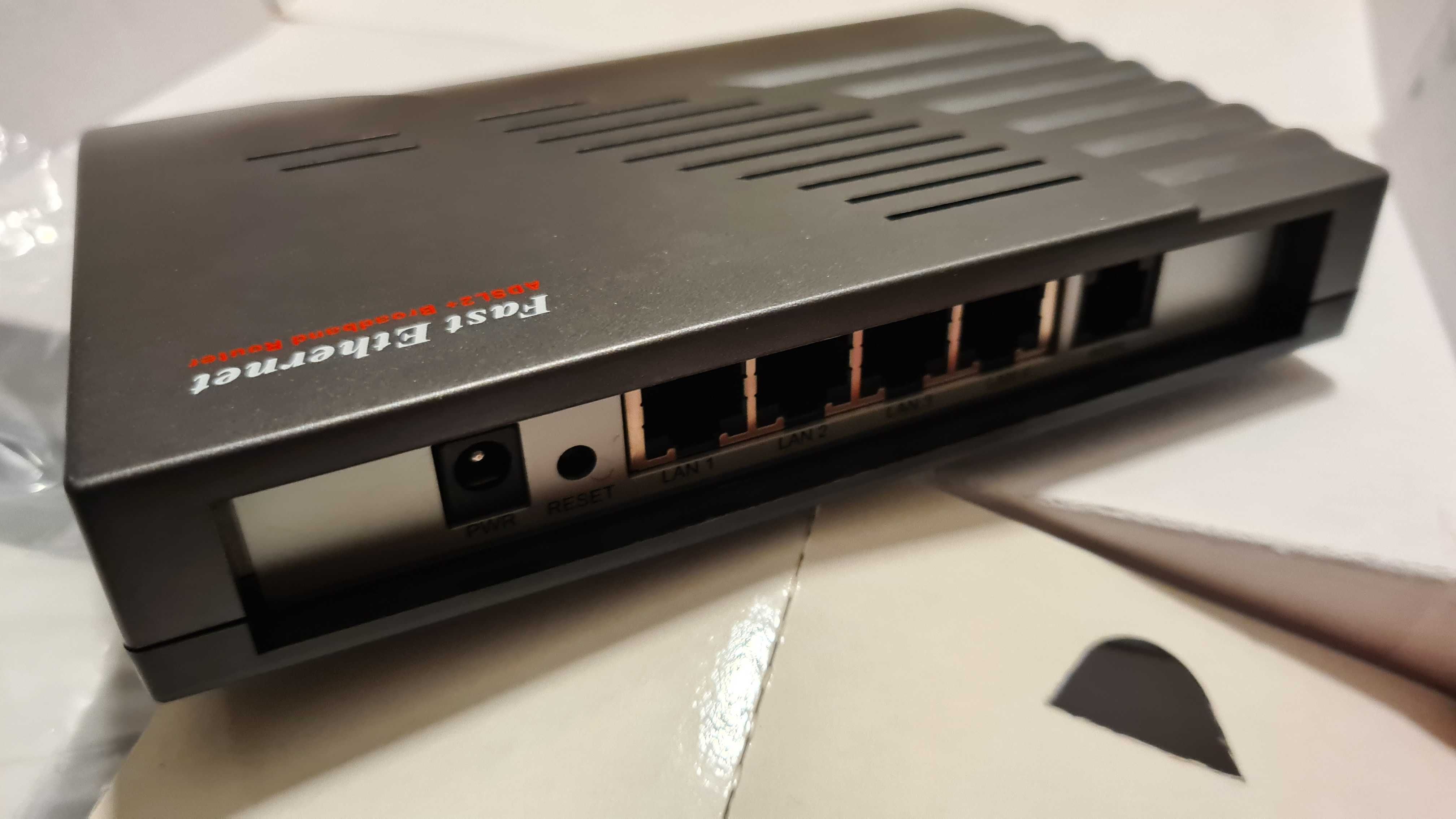Router EDIMAX ADSL + 4 portas  LAN - NOVO