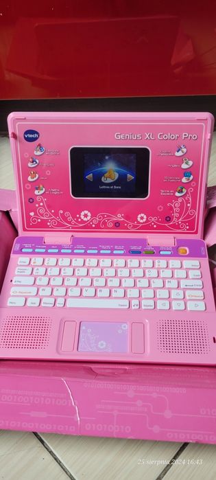 Vtech - Genius XL Color Pro dwujęzyczny różowy – komputer dla dzieci