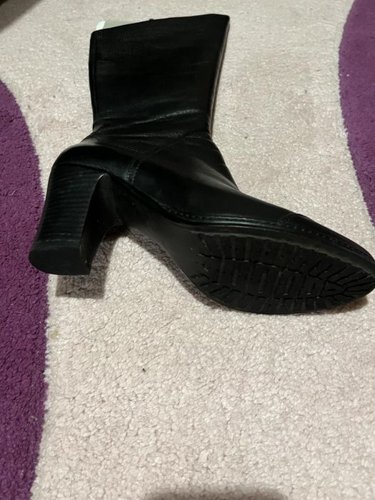 Кожаные сапоги 37р