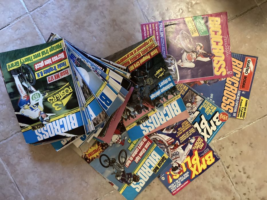 BMX Plus e Bicross Magazine. Revistas bicicletas  anos 80